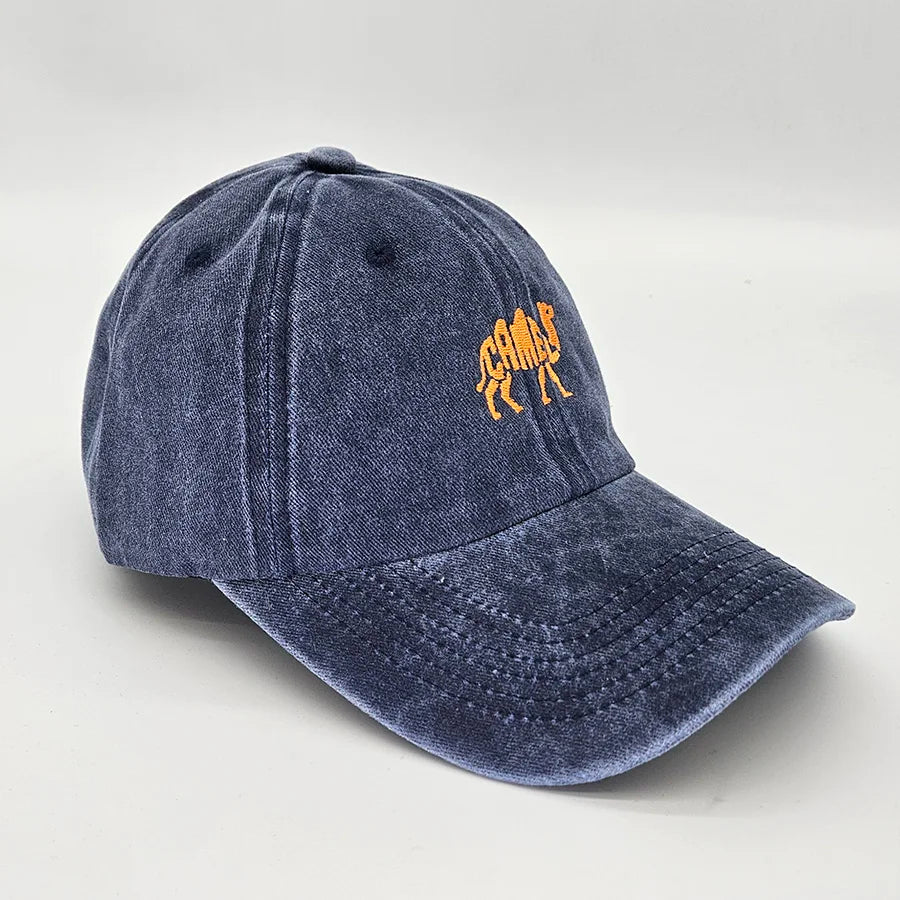 Camel Embroidered Exquisite Animal Vintage Cotton Baseball Caps Men Women
