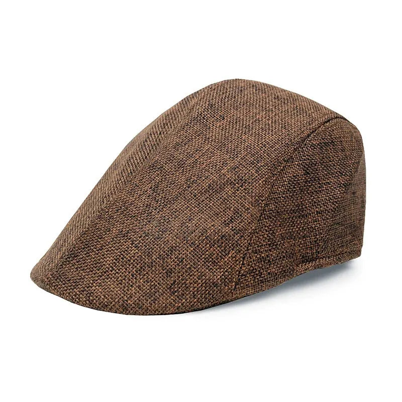 Men's Flat Cap Casual Beret Ivy Flat Forward Cap
