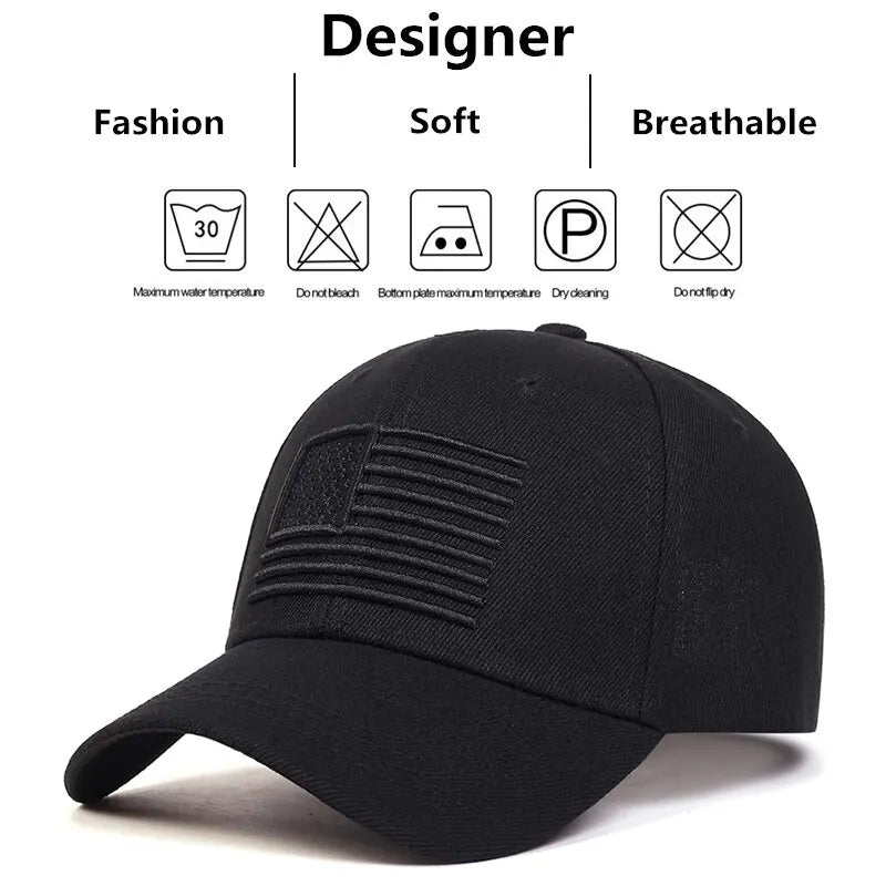 Fashion American Flag Embroidery Baseball Caps Spring and Summer Outdoor Adjustable Casual Hats Sunscreen Hat