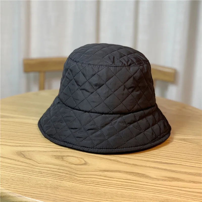 Warm Down Bucket Hat for Women Autumn Winter