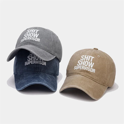 Four Seasons Cotton Letter Print Casquette Baseball Cap