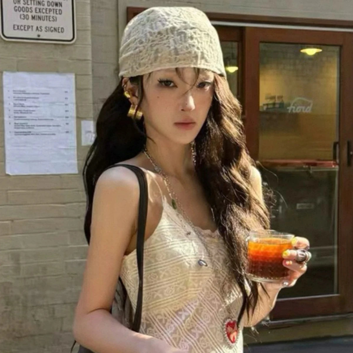 Patterned Solid Color Lace Women's