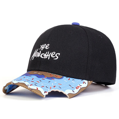 Creative Baseball Hat The Small Letter Donut Embroidery Daily Leisure
