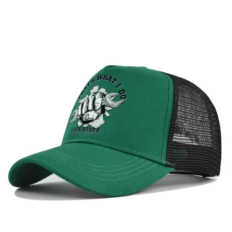 Spring Summer Printed Mesh Breathable Baseball Cap