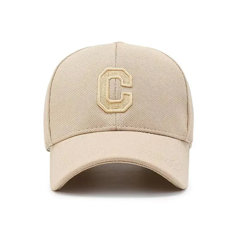 Simple Letter C Embroidered Baseball Cap For Men Women