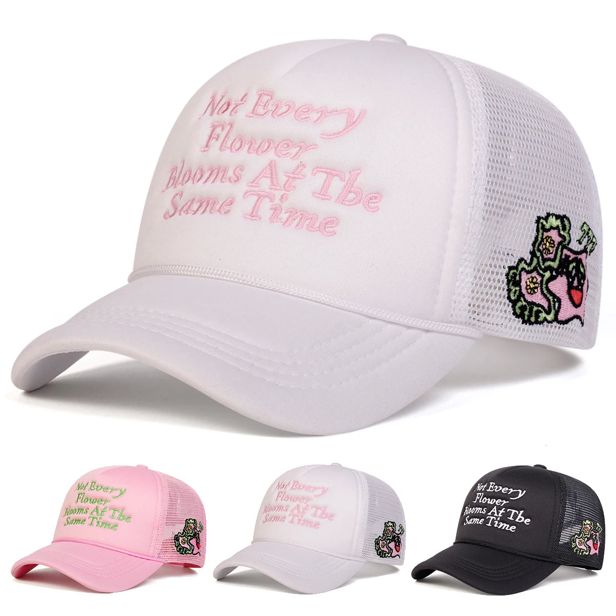 Unisex Not Every Letter Embroidery Baseball Net Caps Hip Hop Cap Spring Summer