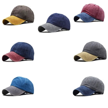 Washed Cotton Baseball Cap Pointed Cap Outdoor