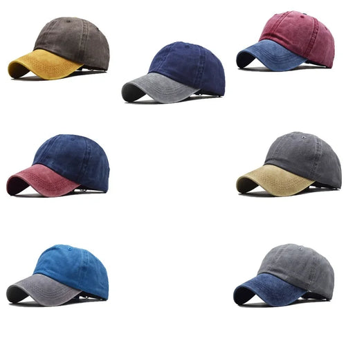 Washed Cotton Baseball Cap Pointed Cap Outdoor