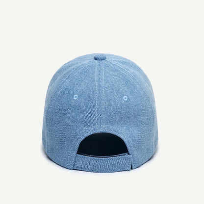 New Arrival Unisex Letter Embroidered Denim Baseball Cap