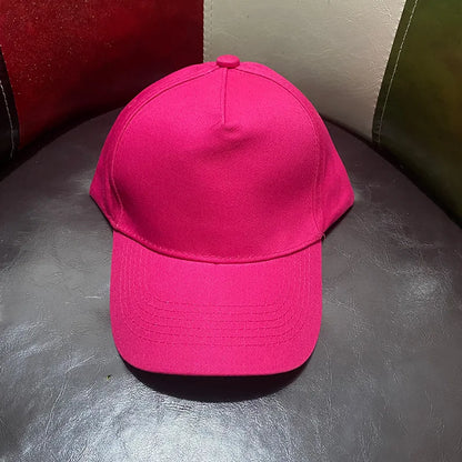Unisex Solid Color 5 Panel Baseball Cap Trendy Casual Sport Hat
