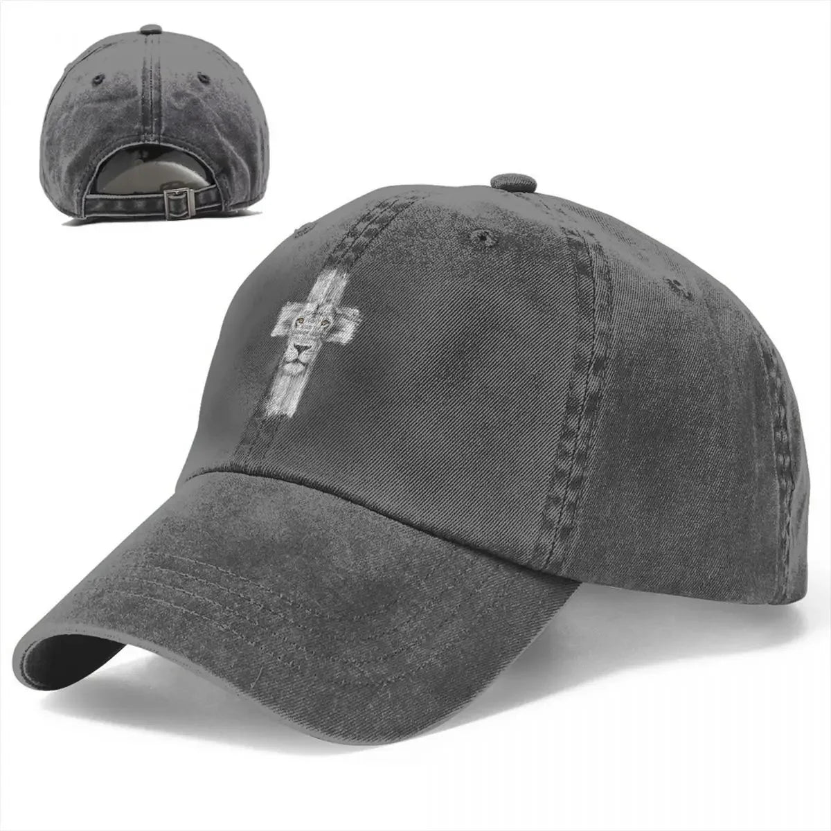 Jesus Cross Lion Baseball Cap Women Summer Snapback Sun Hat Casquette