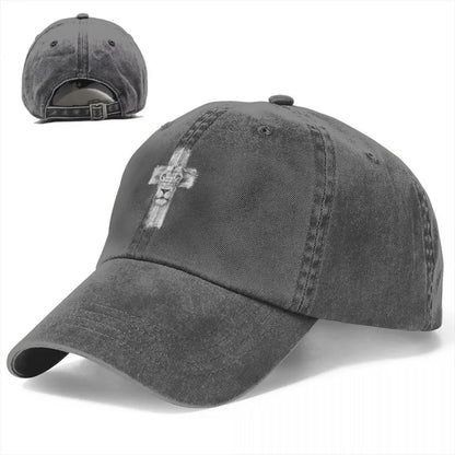 Jesus Cross Lion Baseball Cap Women Summer Snapback Sun Hat Casquette