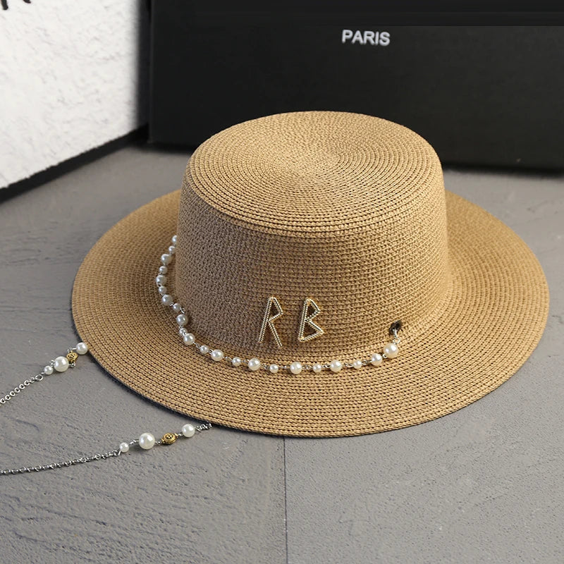 New Women Summer Hats Straw Sun Hat Panama Elegant Straw Fedoras