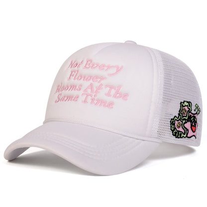 Unisex Not Every Letter Embroidery Baseball Net Caps Hip Hop Cap Spring Summer