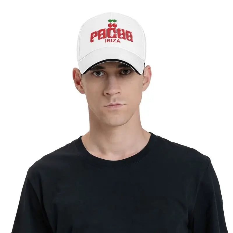 Preppy Cherry Pacha Ibiza Baseball Cap Outdoor Daily Travel Sports