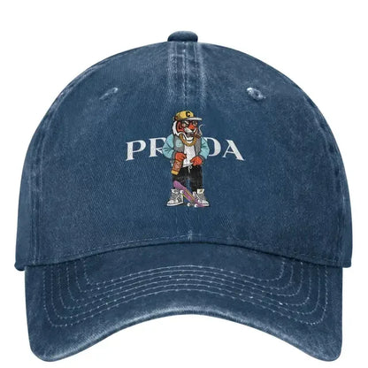 Tiger Print Baseball Cap Fashion Logo Outdoor