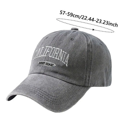 "California West Coast" Embroidered Baseball Cap Unisex