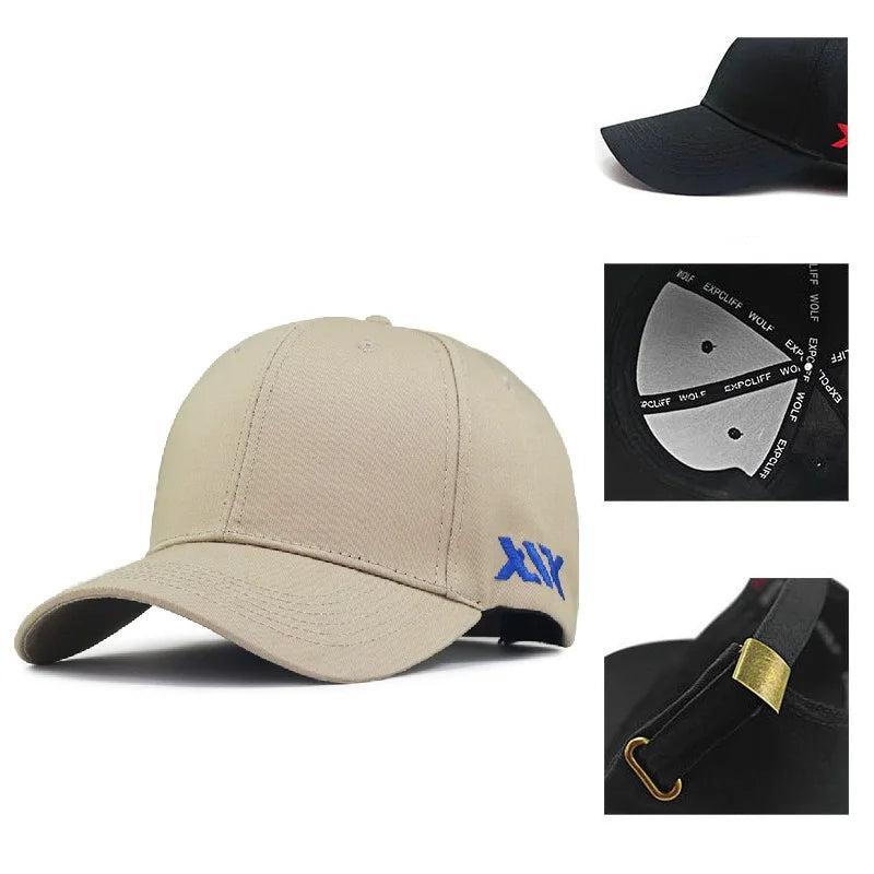 Big Head Man Plus Size Baseball Cap Summer Cotton Mesh