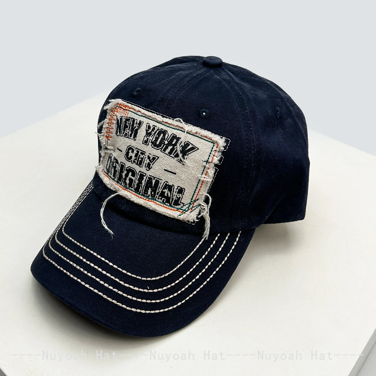 American Retro Patched Letters Baseball Hats