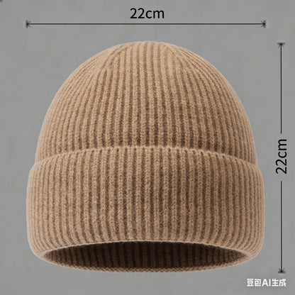 Autumn  Winter Short Warm Melon Hat Men