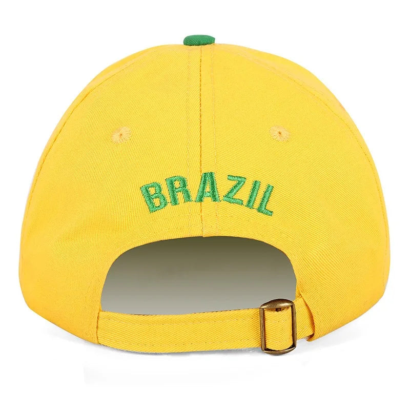 New Summer Unisex 3D Brazil Flag Brazilian Champions Adult Baseball Cap