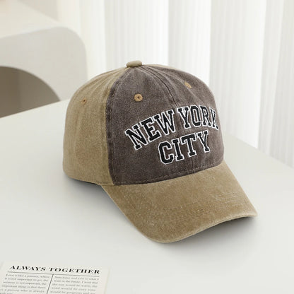 Pure Cotton Multi Color Embroidered Letter Soft Brimmed Baseball Cap For Outdoor Leisure and Sun Protection Beanie Cap