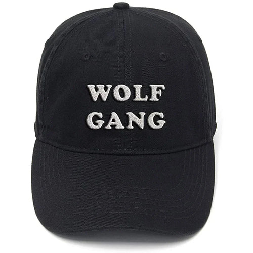 Wolf Gang Washed Cotton Men Women Baseball Caps