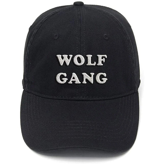 Wolf Gang Washed Cotton Men Women Baseball Caps