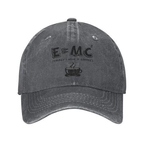 Energy Equals Coffee Baseball Caps