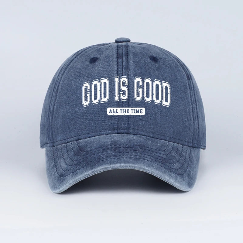 God is Good Washed Baseball Cap Spring/Summer Baseball Cap