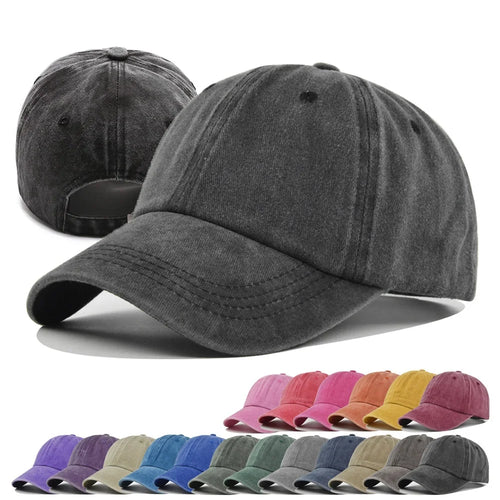 Unisex Baseball Cap Washed Hat Men Women