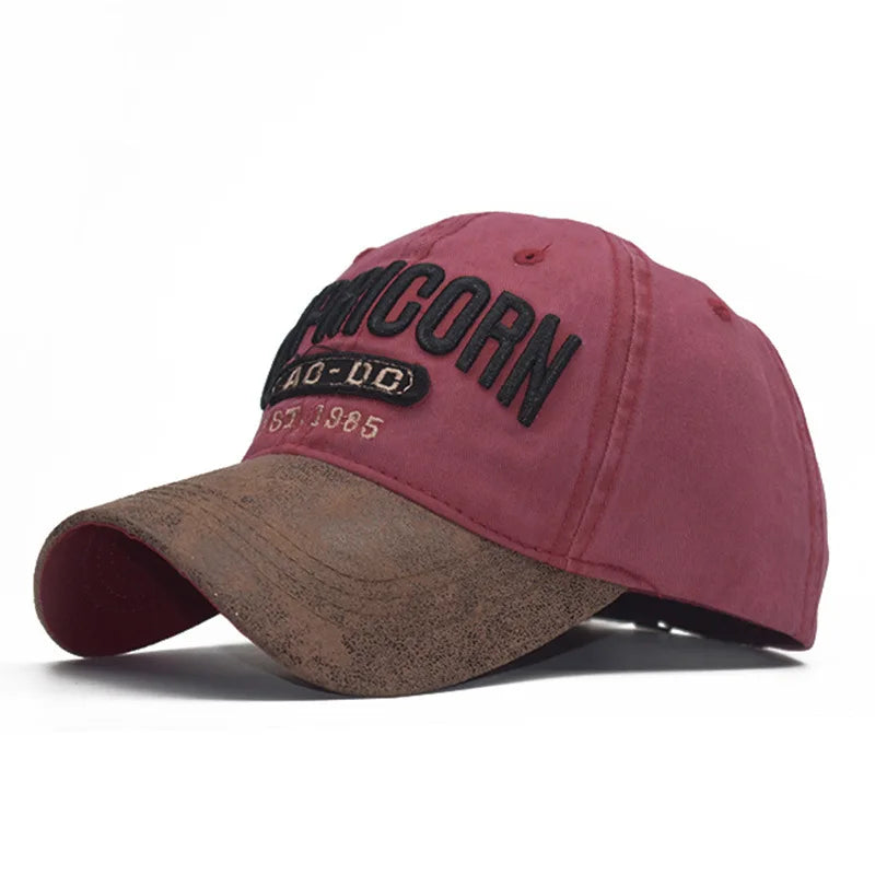 Spring New Patchwork Embroidery Baseball Cap