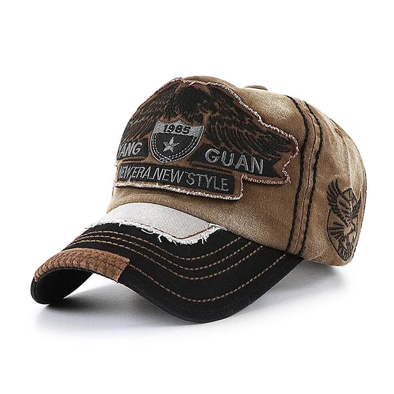 Vintage Washed Embroidered Baseball Cap Fashion Hat for Men And Women
