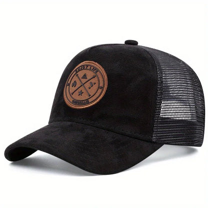 Summer Mesh Baseball Cap Women Men Enjoy Life Letter Patch Snapback Hat