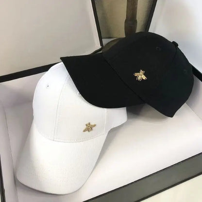 Honeybee Embroidered Sun Hat Cotton Baseball Hat