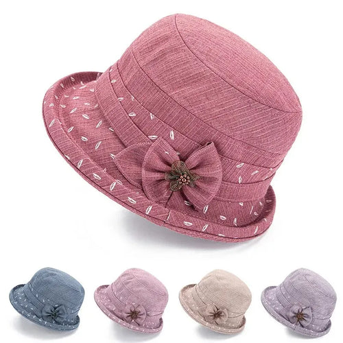 Spring And Autumn Casual Cloth Hat For The Elderly And Summer Pot Hat