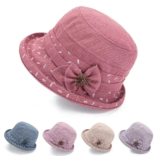 Spring And Autumn Casual Cloth Hat For The Elderly And Summer Pot Hat