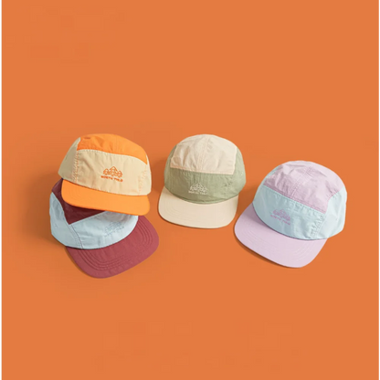 5 Panel Baseball Cap Flat Brim Nylon Mesh Waterproof Embroidery Letter Hat