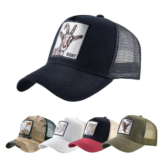 Embroidery Goat Patch Four Seasons Baseball Cap For Men Women