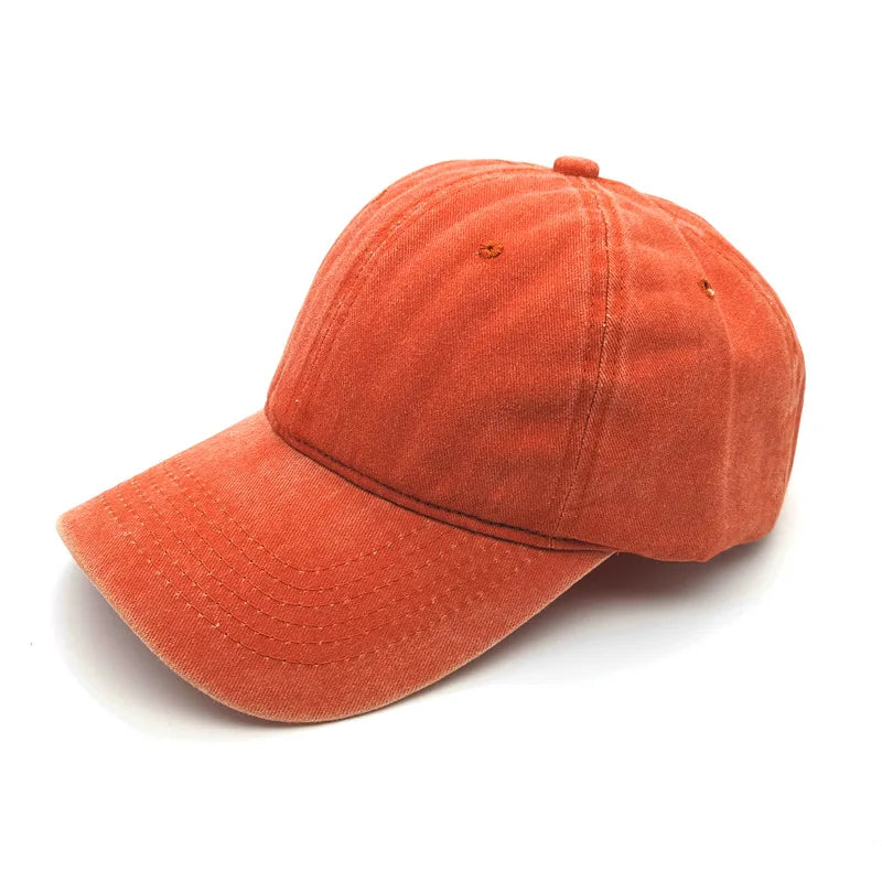 Vintage Women's Dad Hat Sports Hats Men Washed Denim Trucker Cap
