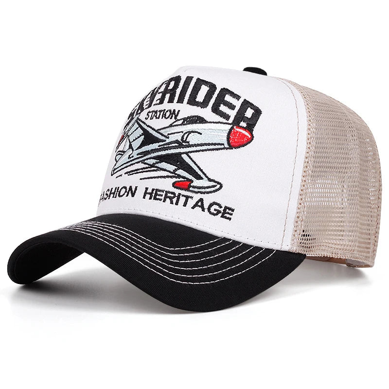 Creative Webhat Skyrider Airplane Street Dance Skateboarding Hip Hop Hat Baseball Hat