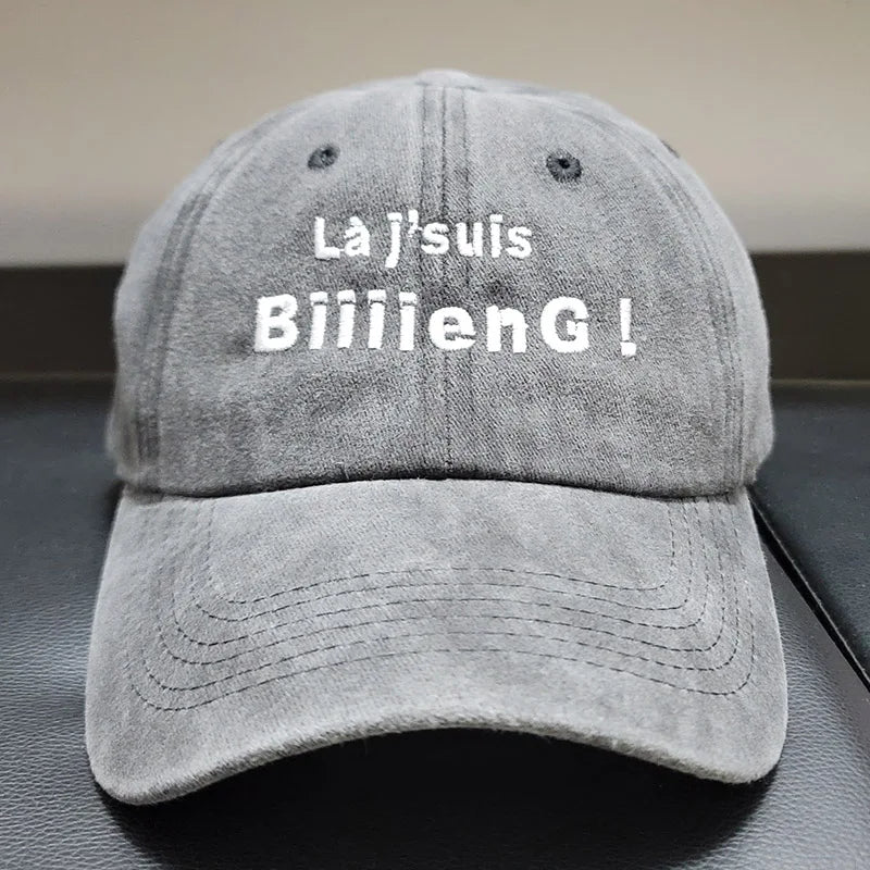 Fashion Brand Embroidery France Biiiieng Soft Men Baseball Caps