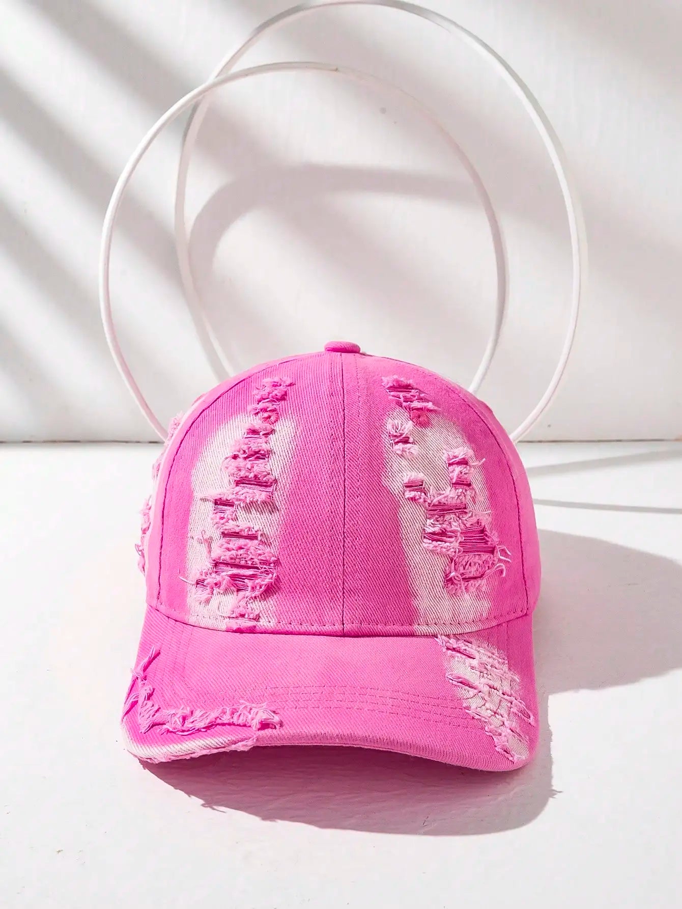 Unisex Distressed Ombre Color Retro Casual Fashion Couple Cap
