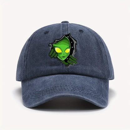 1 Piece Green Vintage Washed Baseball Cap
