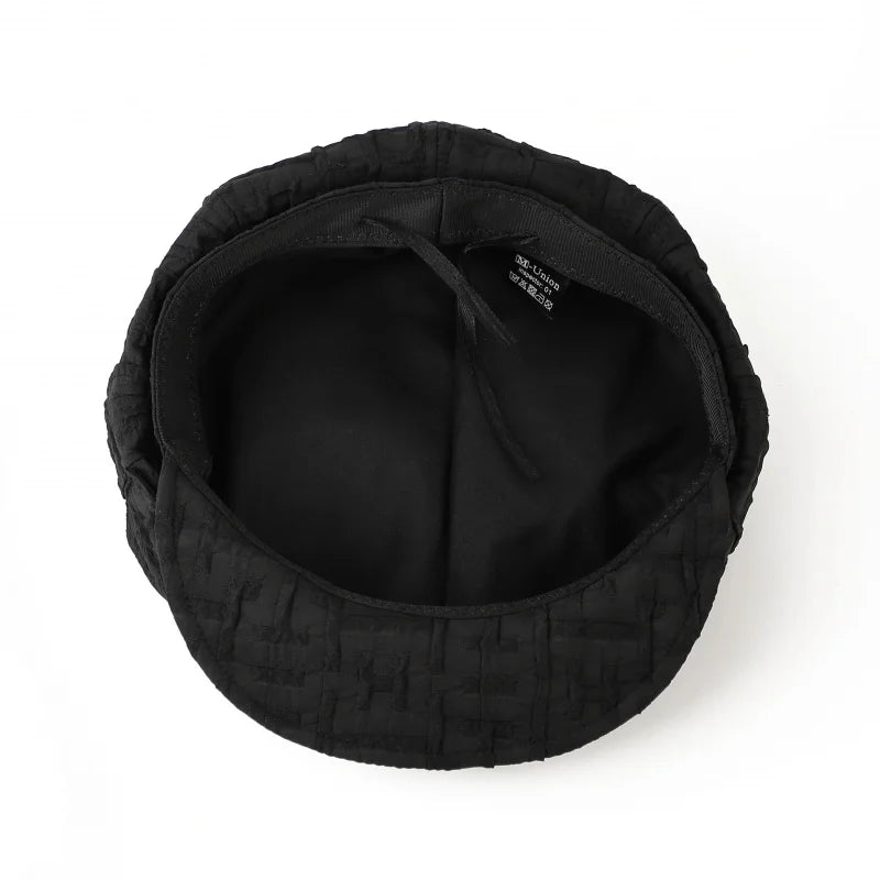 Korean 2026 New Pleated Texture Newsboy Cap