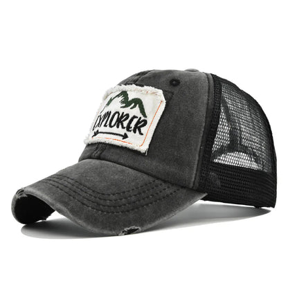 Outdoor Casual Cap For Men Women Simple Letter Patch Design Baseball Cap Summer