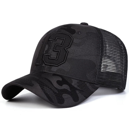Unisex Letter Embroidery Baseball Net Caps Outdoor Adjustable Casual Hats Sunscreen Hat Sports Cap