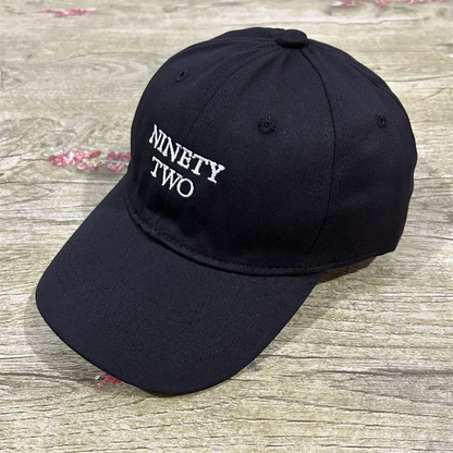 Cotton Pure Black Baseball Cap Breathable Sun Visor Hat Sun Protection