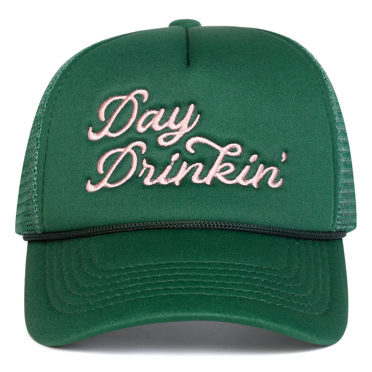 Unisex Day Drinkin Letter Embroidery Baseball Net Caps Spring and Summer Sports Cap