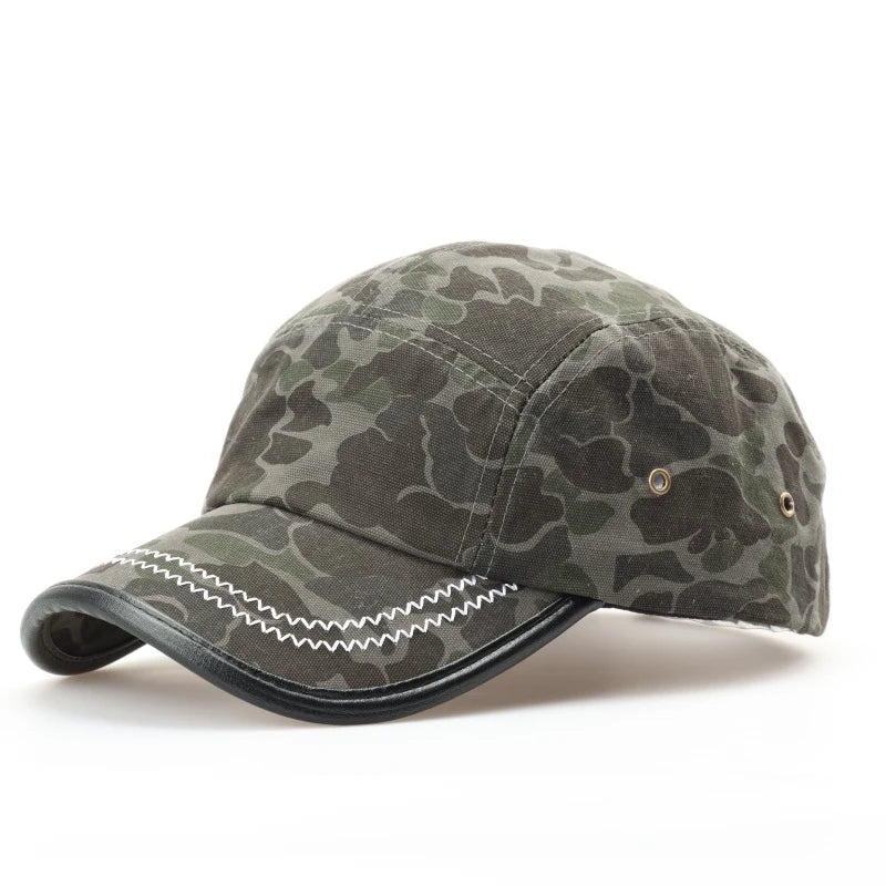 Vintage American-Style Camouflage Baseball Cap